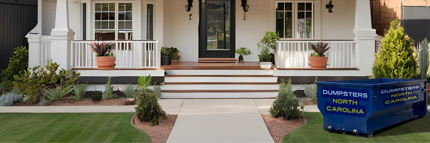 Construction site roll-off dumpsters