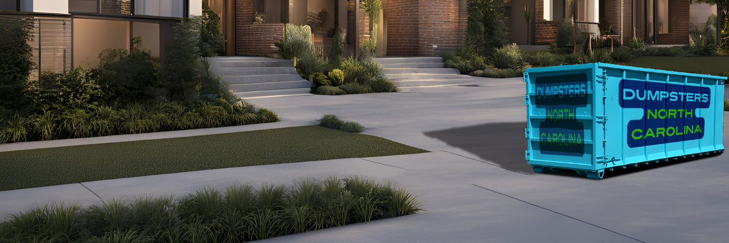 Construction site roll-off dumpsters